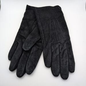 Men's Black Suede Gloves
